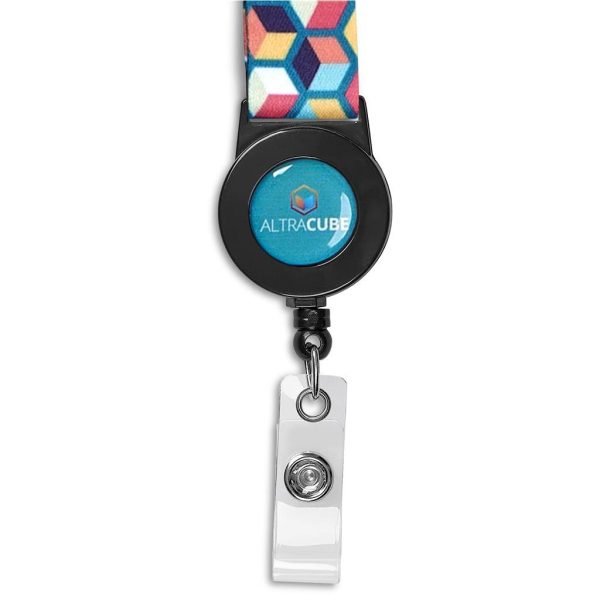 Altitude Badge Reel Single-Sided Satin Lanyard - Image 2