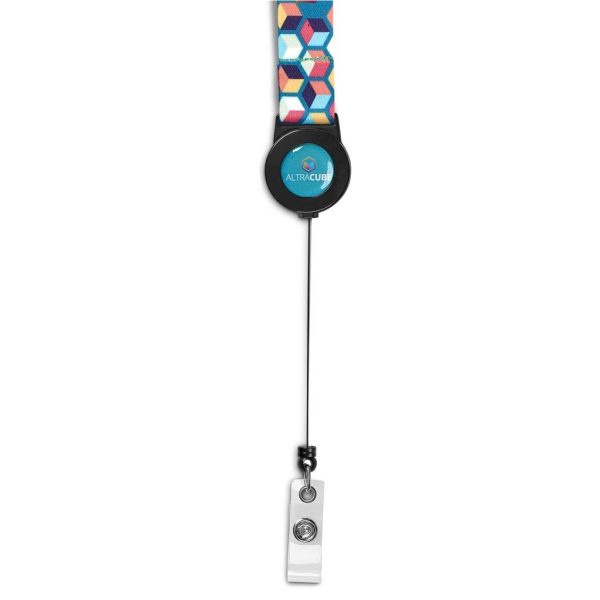 Altitude Badge Reel Single-Sided Satin Lanyard - Image 3