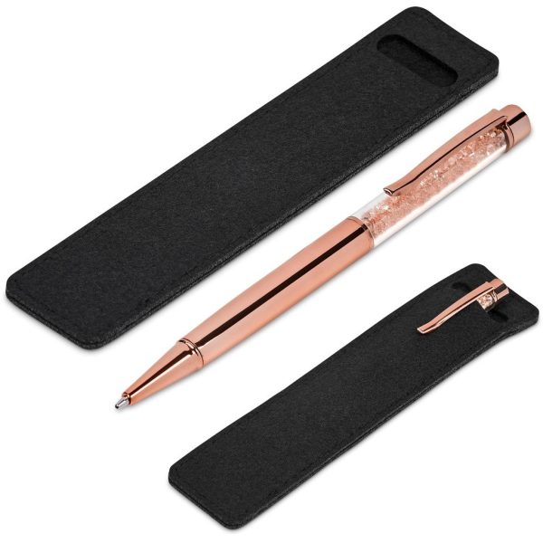 Hailey Ball Pen In Felt Pouch - Image 3