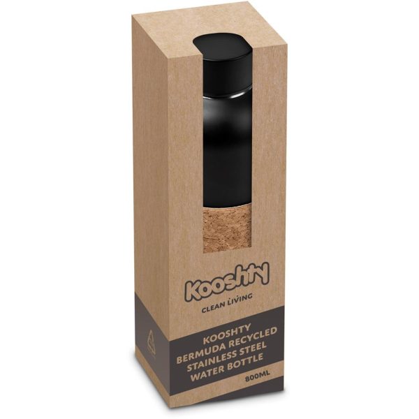 Kooshty Bermuda Kork Recycled Stainless Steel Water Bottle - 800ml - Image 5