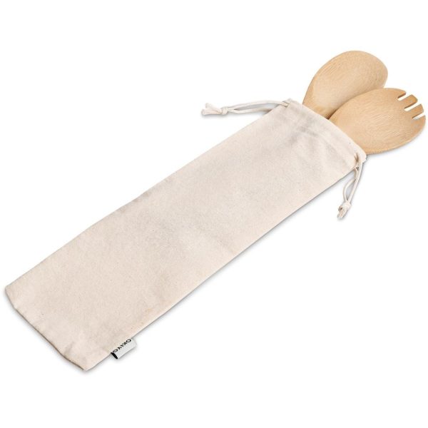 Okiyo Shinsen Bamboo Salad Servers - Image 3