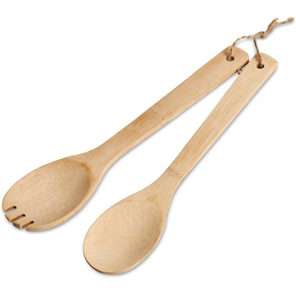 Okiyo Shinsen Bamboo Salad Servers - Image 9