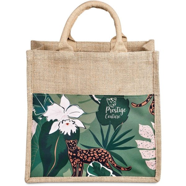 Okiyo Nuri Sublimated Pocket Jute Tote - Image 8
