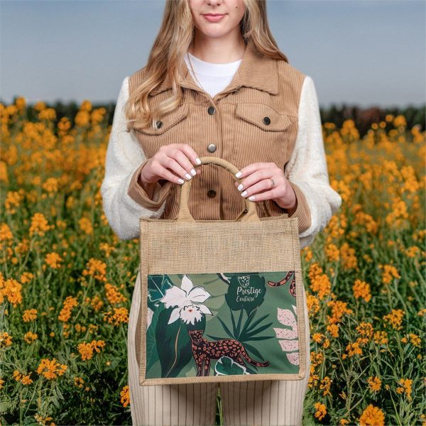 Okiyo Nuri Sublimated Pocket Jute Tote - Image 3