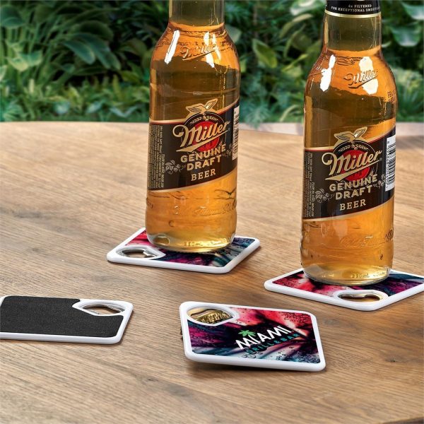 Altitude Sela Recycled Plastic Bottle Opener Coaster - Image 5