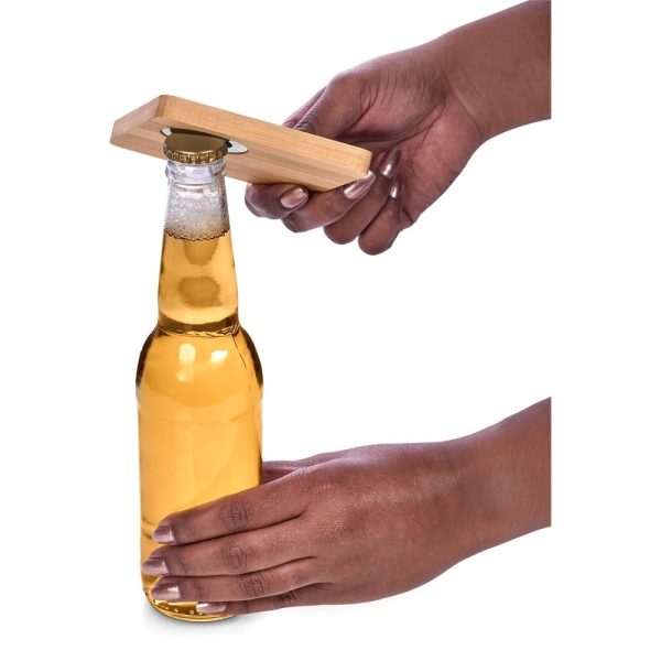 Altitude Drifter Bamboo Bottle Opener Coaster - Image 5