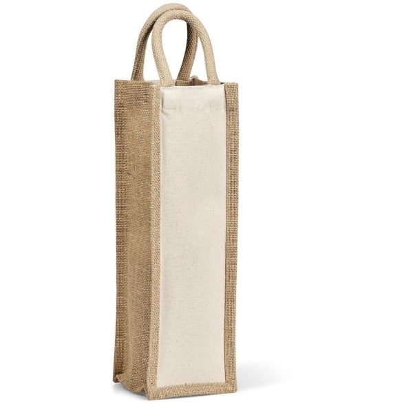 Okiyo Inshu Jute & Cotton Wine Tote - Image 5