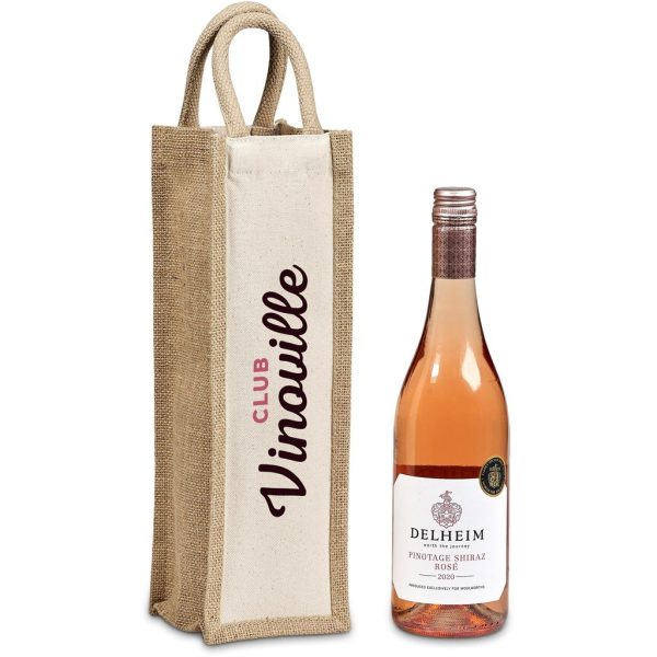 Okiyo Inshu Jute & Cotton Wine Tote - Image 2