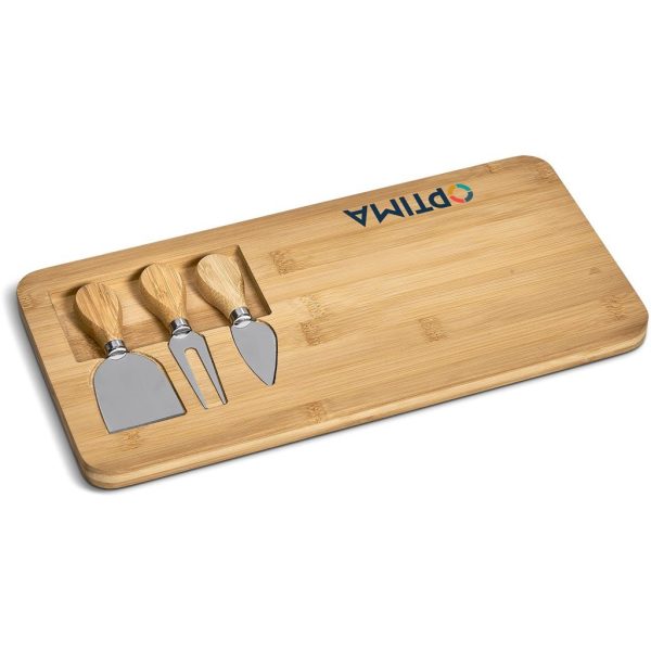 Okiyo Chizu Bamboo Cheese Board Set - Image 3