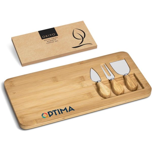 Okiyo Chizu Bamboo Cheese Board Set - Image 6
