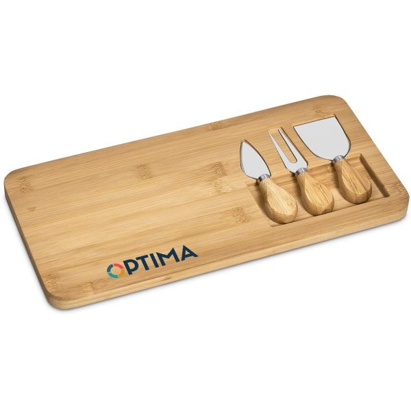 Okiyo Chizu Bamboo Cheese Board Set - Image 2