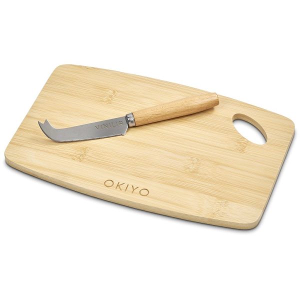 Okiyo Edamu Bamboo Cheese Board Set - Image 7