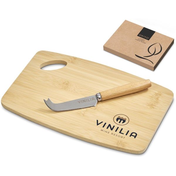 Okiyo Edamu Bamboo Cheese Board Set - Image 6