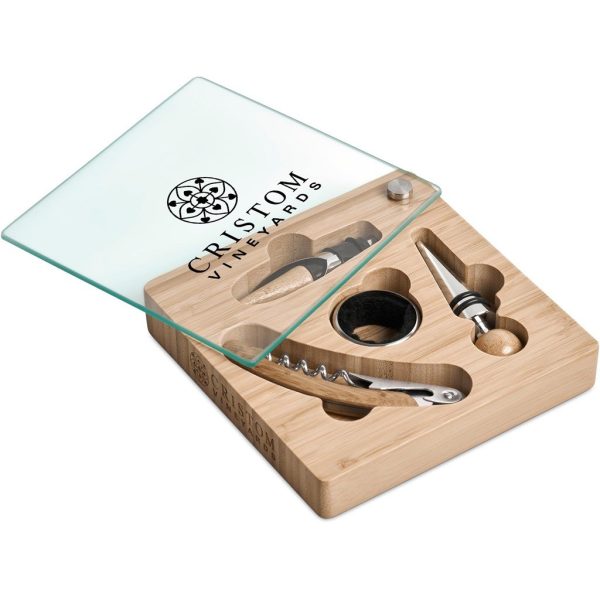Okiyo Budonoki Bamboo Wine Accessories set - Image 14