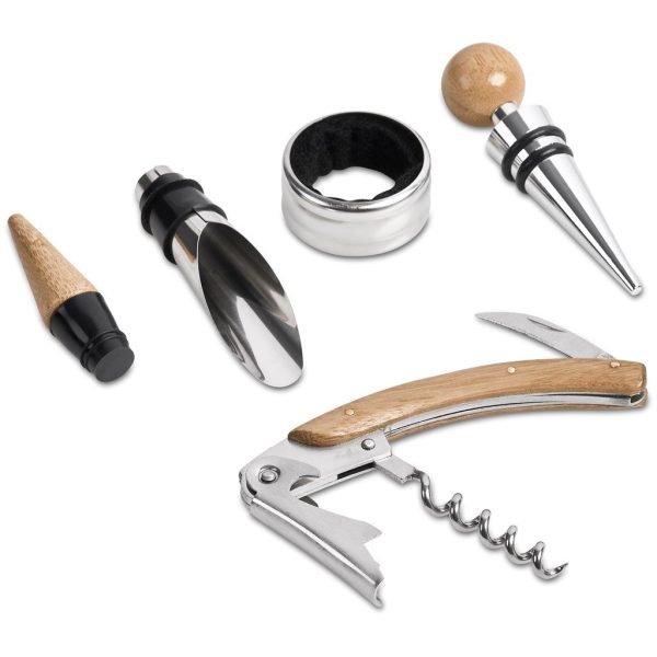Okiyo Budonoki Bamboo Wine Accessories set - Image 11
