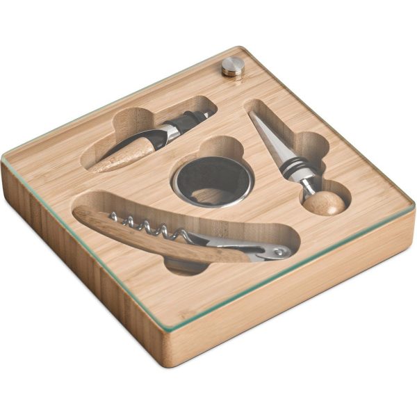 Okiyo Budonoki Bamboo Wine Accessories set - Image 13