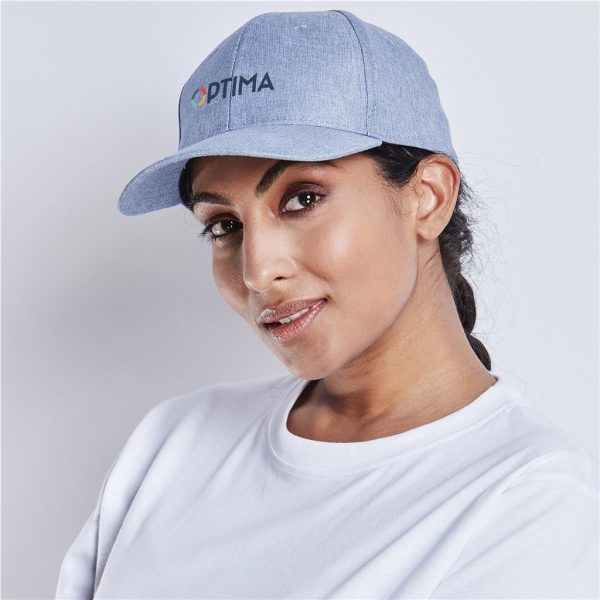Austin Linen Cap - 6 Panel - Image 5