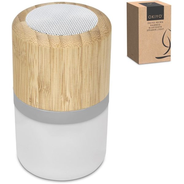 Okiyo Heiwa Bamboo Bluetooth Speaker & Night Light - Image 17