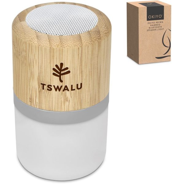 Okiyo Heiwa Bamboo Bluetooth Speaker & Night Light - Image 10