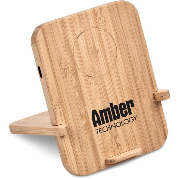Okiyo Noryoku Bamboo Wireless Charging Phone Stand - Image 2