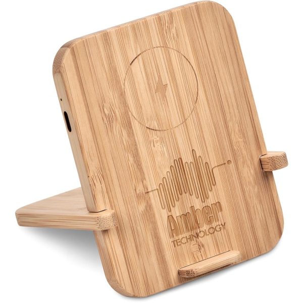 Okiyo Noryoku Bamboo Wireless Charging Phone Stand - Image 15