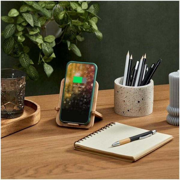 Okiyo Noryoku Bamboo Wireless Charging Phone Stand - Image 7