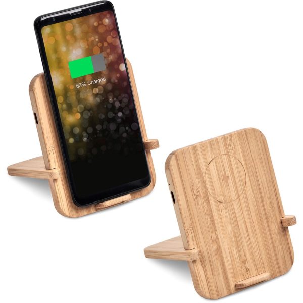Okiyo Noryoku Bamboo Wireless Charging Phone Stand - Image 8