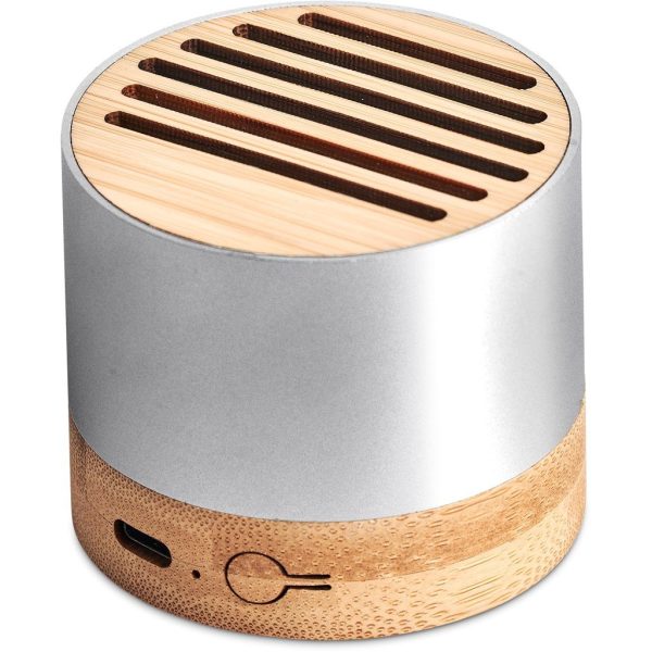 Okiyo Utau Bamboo & Recycled Aluminium Bluetooth Speaker - Image 7