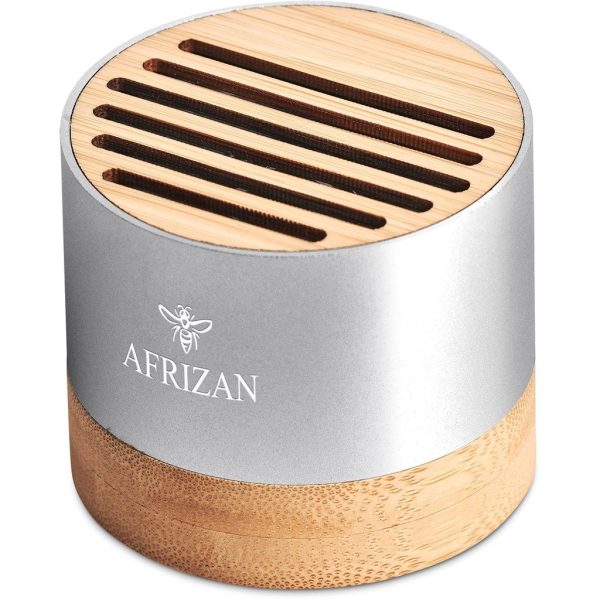 Okiyo Utau Bamboo & Recycled Aluminium Bluetooth Speaker - Image 3