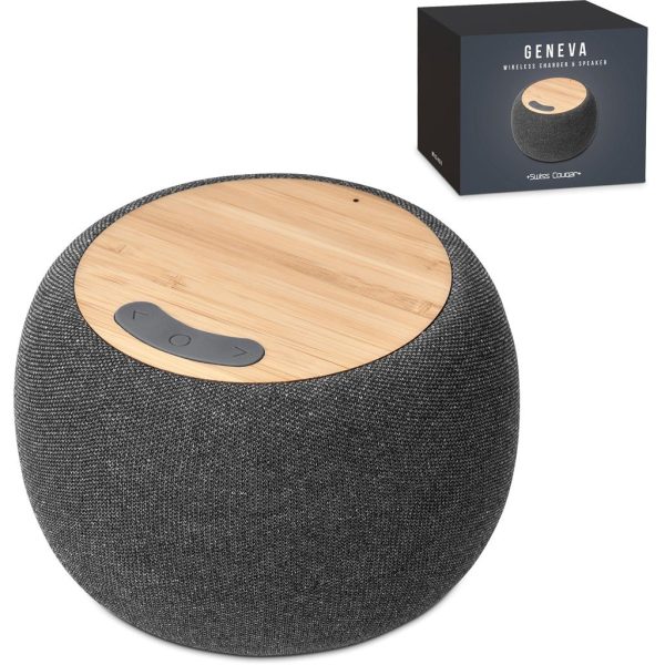 Swiss Cougar Geneva Wireless Charger & Bluetooth Speaker - Image 4