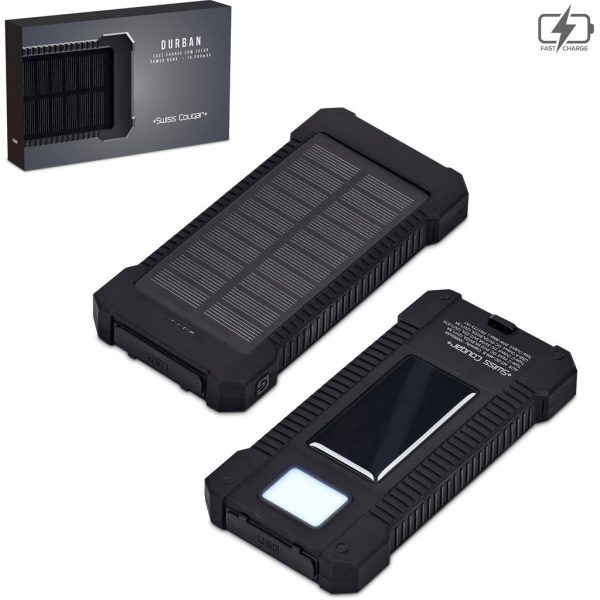 Swiss Cougar Durban Fast Charge 20W Solar Power Bank -10000mAh - Image 8