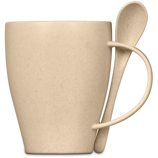 Okiyo Kawai Wheat Straw Mug & Spoon - 350ml - Image 17