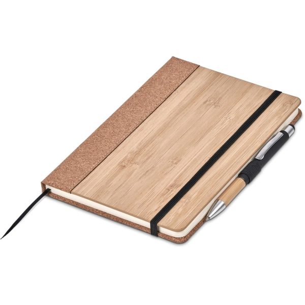 Okiyo Eri Bamboo & Cork Notebook & Pen Set - Image 6