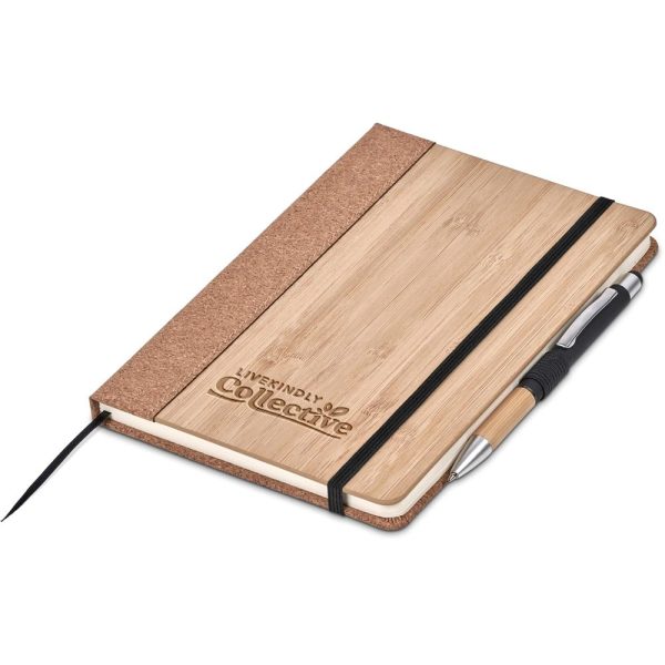 Okiyo Eri Bamboo & Cork Notebook & Pen Set - Image 10