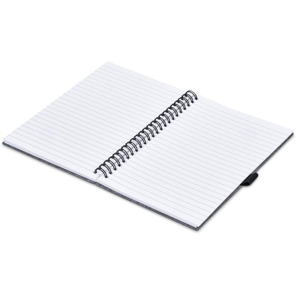 Okiyo Fuji Recycled PET Felt A5 Spiral Notebook - Image 2