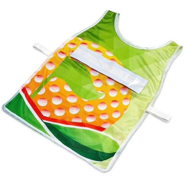 Hoppla Jackal Caddy Bib with PVC Name Sleeve-White - Image 10