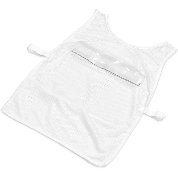 Hoppla Jackal Caddy Bib with PVC Name Sleeve-White - Image 9