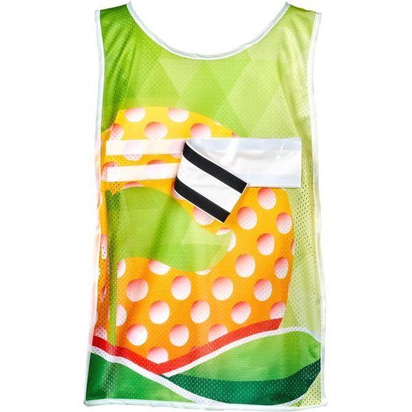 Hoppla Jackal Caddy Bib with PVC Name Sleeve-White - Image 4
