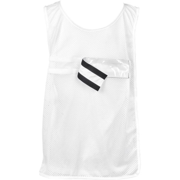 Hoppla Jackal Caddy Bib with PVC Name Sleeve-White - Image 2