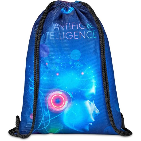 Pre-Printed Sample Hoppla Bellville Recycled PET Drawstring Bag - Image 4