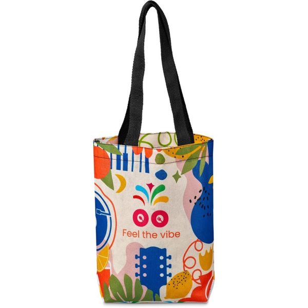 Pre-Printed Sample Hoppla Bayside Recycled PET Stitch-Bond Shopper - Image 3