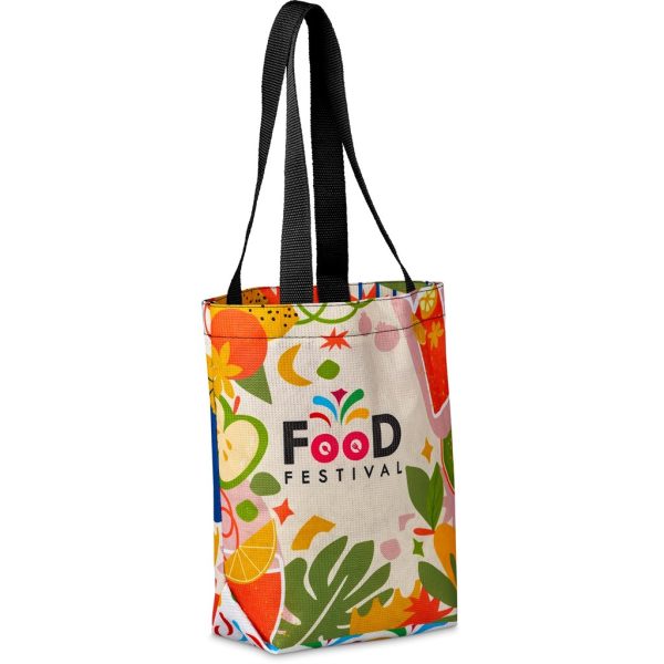 Pre-Printed Sample Hoppla Bayside Recycled PET Stitch-Bond Shopper - Image 6