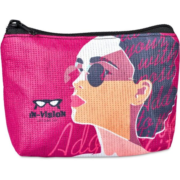 Pre-Printed Sample Hoppla Leanne Recycled PET Stitch-Bond Mini Toiletry Bag - Image 12