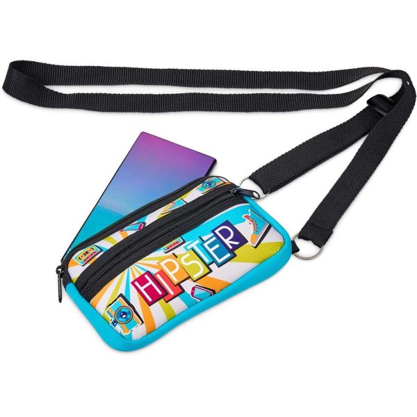 Pre-Printed Sample Hoppla Paarl Neoprene Cell Phone Pouch - Image 3