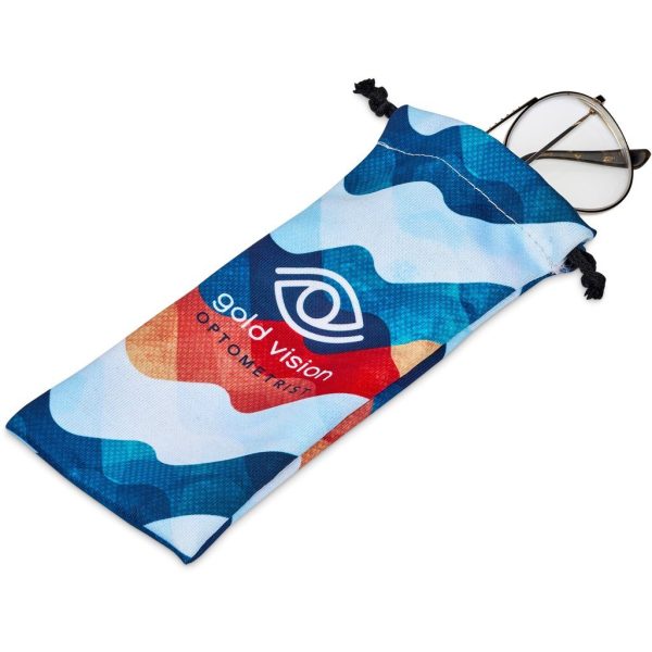 Pre-Printed Sample Hoppla Midlands Polyester Glasses Pouch - Image 2