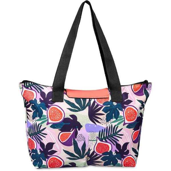 Pre-Printed Sample Hoppla Rosebank Polyester Roll-Up Tote Bag - Image 5