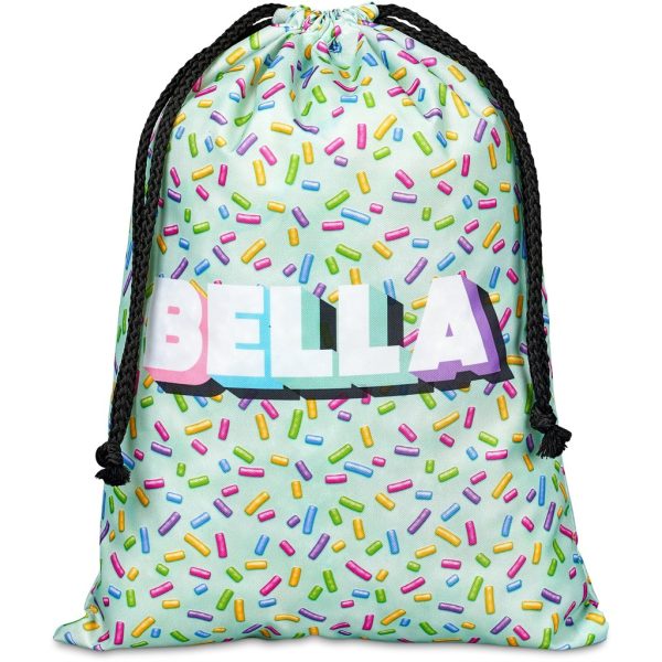 Pre-Printed Sample Hoppla Pacific Maxi Polyester Drawstring Pouch - Image 4