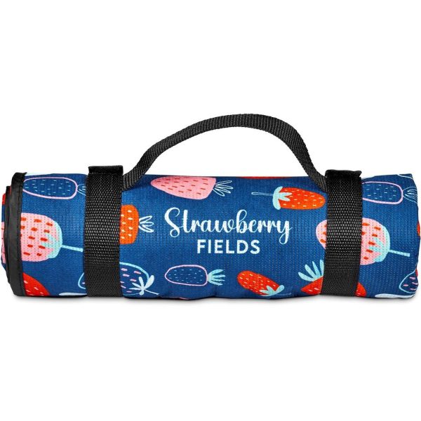 Pre-Printed Sample Hoppla Ivory Recycled PET Picnic Mat - Image 3