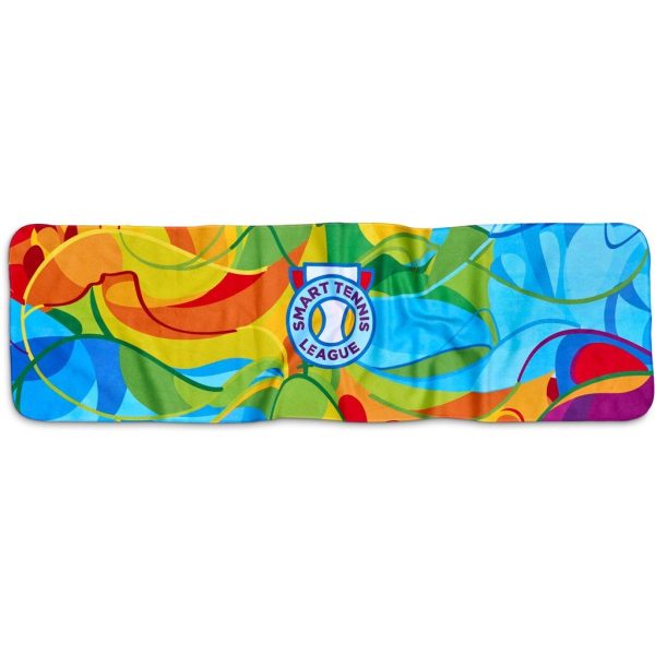 Pre-Printed Sample Hoppla Relay Sports Towel - Double-Sided Branding - Image 2