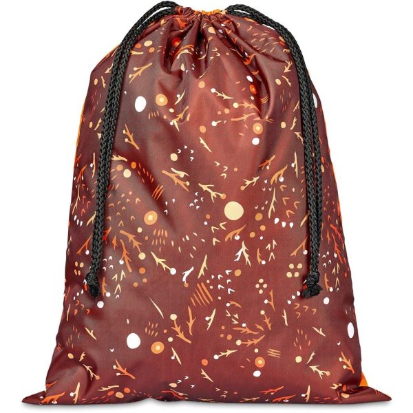 Pre-Production Sample Hoppla Benguela Jumbo Polyester Drawstring Pouch - Image 3